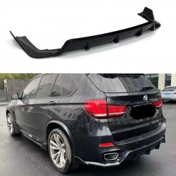 Диффузор накладка заднего бампера Paradigma M-Performance для BMW X5 F15 2013-2018, цвет черный глянец