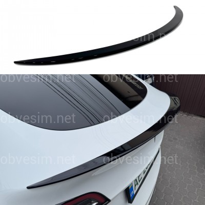 Спойлер лип для Tesla Model Y 2020-2024 ABS пластик, цвет черный глянец