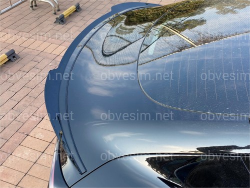 Спойлер лип Maxton Design для Tesla Model 3 2017-2024 ABS пластик, цвет черный глянец