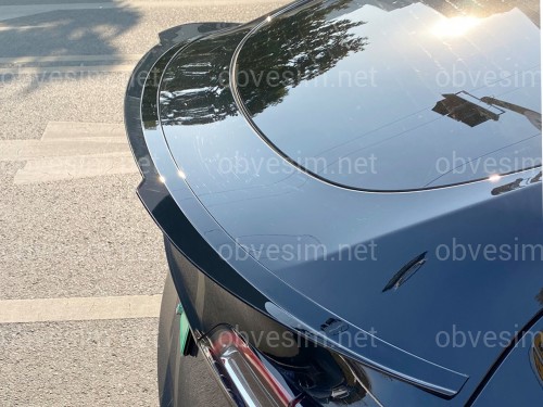 Спойлер лип Maxton Design для Tesla Model Y 2020-2024 ABS пластик, цвет черный глянец