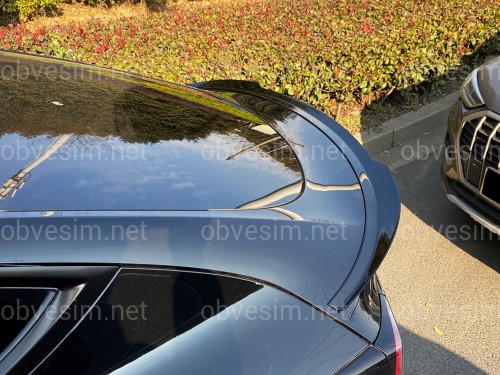 Спойлер лип Maxton Design для Tesla Model Y 2020-2024 ABS пластик, цвет черный глянец