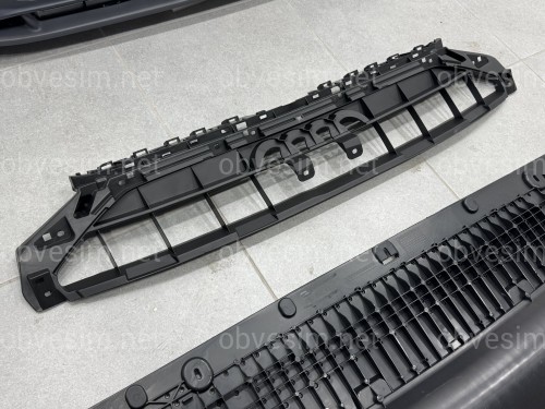 Бампер передний в сборе S-Line ХРОМ для Audi A4 B9 2020-2023