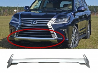 Хром нижний на решетку Lexus LX 570 2015-2022 полуматовый