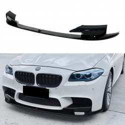 Юбка переднего бампера юбка M5 style BMW 5 series F10 F11 2010-2016 ABS пластик, черный глянец