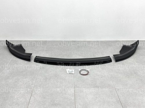 Накладка переднего бампера для Tesla Model 3 2025- ABS пластик, цвет черный глянец
