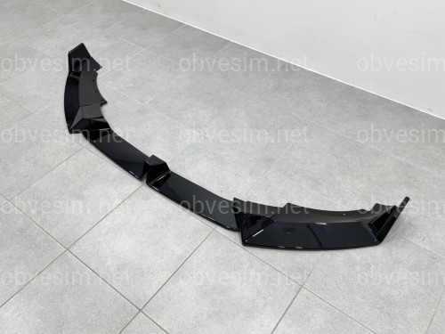 Юбка переднего бампера M-Perfomance для BMW X6 G06 LCI 2022+ ABS пластик, черный глянец