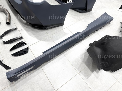 Комплект обвеса M4 G82 G83 ШИРОКАЯ ВЕРСИЯ для BMW 4 series G22 G23 2020- (капот, крылья, бампера в сборе, решетки, пороги)
