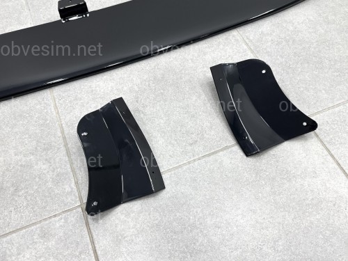 Юбка переднего бампера X3M F97 / X4M F98 2018-2021, цвет черный глянец
