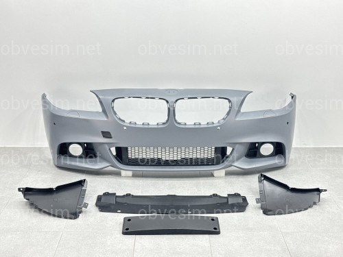 Комплект обвеса M paket рестайлинг 2013+ для BMW 5 series F10 2010-2016 (передний / задний бампер, пороги)
