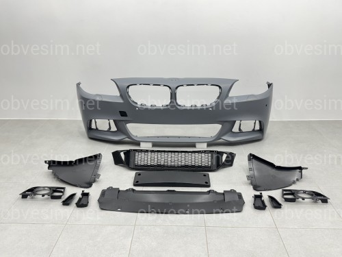 Передний бампер в сборе M Paket LCI 2013+   для BMW 5 Series F10 F11 2010-2016 ПОД ПАРКТРОННИКИ