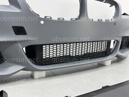 Передний бампер в сборе M Paket LCI 2013+   для BMW 5 Series F10 F11 2010-2016 ПОД ПАРКТРОННИКИ