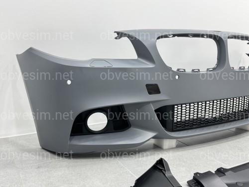 Передний бампер в сборе M Paket LCI 2013+   для BMW 5 Series F10 F11 2010-2016 ПОД ПАРКТРОННИКИ
