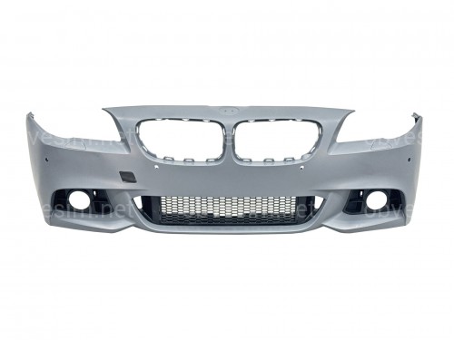 Передний бампер в сборе M Paket LCI 2013+   для BMW 5 Series F10 F11 2010-2016 ПОД ПАРКТРОННИКИ