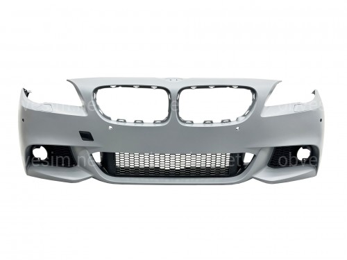 Передний бампер в сборе M Paket BMW 5 Series F10 F11 2010-2013 (под омыватели / с отверстиями под парктроники / с отверстиями туманок)