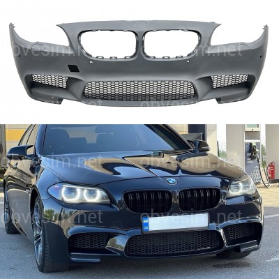 Передний бампер в сборе стиль M5 стиль для BMW 5 Series F10 F11 2010-2016 ПОД ПАРКТРОННИКИ