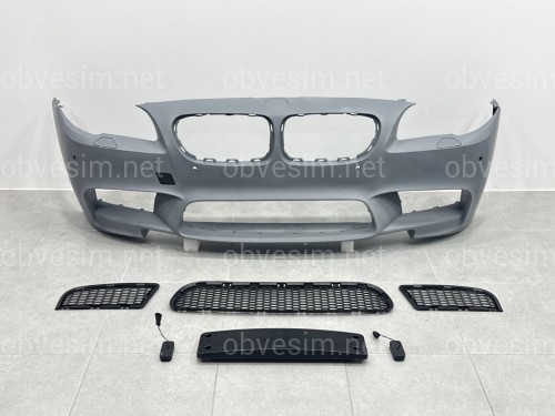 Передний бампер в сборе стиль M5 стиль для BMW 5 Series F10 F11 2010-2016 ПОД ПАРКТРОННИКИ