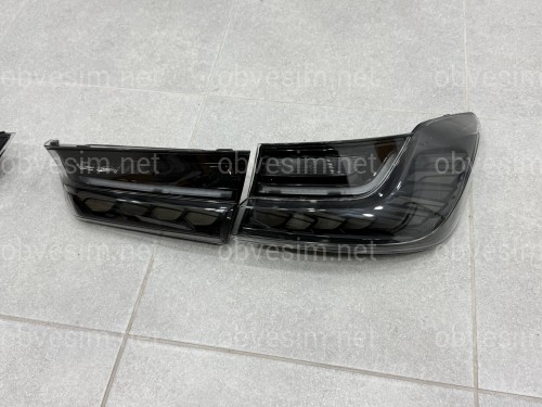 Задние LED фонари стиль M4 для BMW 3 series G20 G80 2019- дымчатые, комплект 4шт.