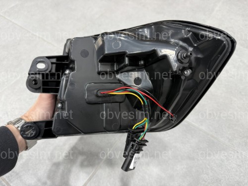 Задние LED фонари стиль G30 для BMW 3 series F30 2012-2018 дымчатые, комплект 4шт.