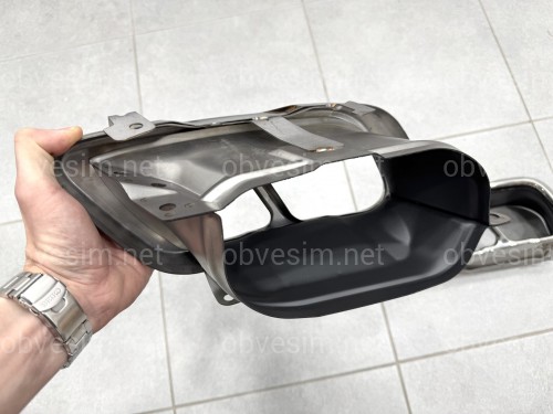 Насадки на выхлопные трубы M50i LCI для BMW X5 G05 / X6 G06 / X7 G07 хром