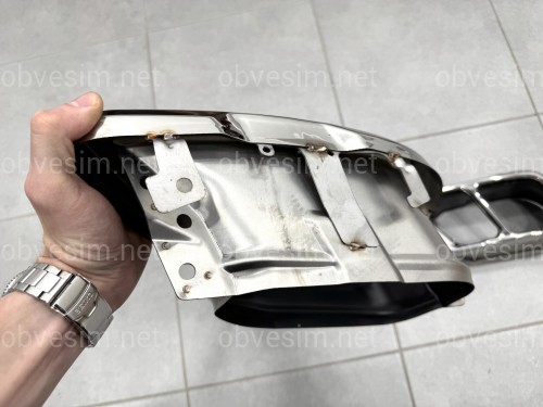 Насадки на выхлопные трубы M50i LCI для BMW X5 G05 / X6 G06 / X7 G07 хром