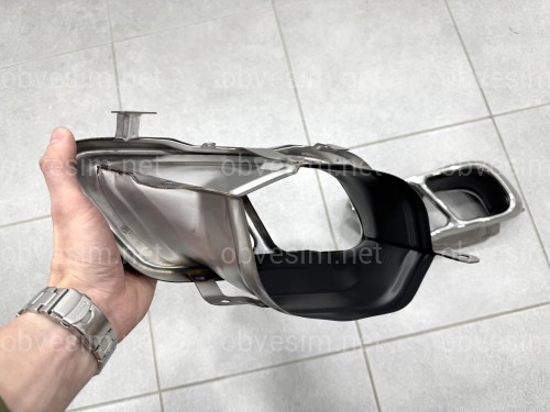 Насадки на выхлопные трубы M Paket LCI для BMW X5 G05 / X6 G06 / X7 G07 хром