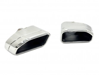 Насадки на выхлопные трубы M Paket для BMW X3 G01 / X4 G02 2022-2024 хром