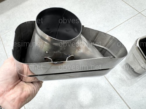 Насадки на выхлопные трубы M Paket для BMW X3 G01 / X4 G02 2022-2024 хром