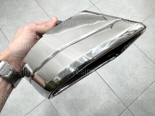 Насадки на выхлопные трубы M Paket для BMW X3 G01 / X4 G02 2022-2024 хром