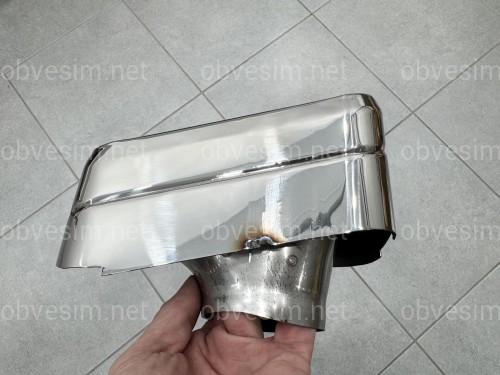 Насадки на выхлопные трубы M Paket для BMW X3 G01 / X4 G02 2022-2024 хром
