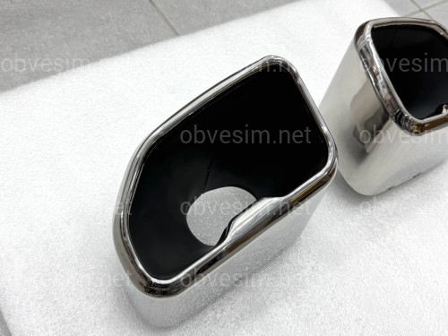 Насадки на выхлопные трубы M Paket для BMW X3 G01 / X4 G02 2018-2021 хром