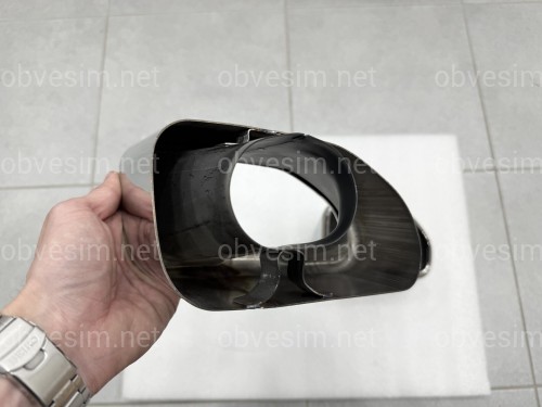 Насадки на выхлопные трубы M Paket для BMW X3 G01 / X4 G02 2018-2021 хром