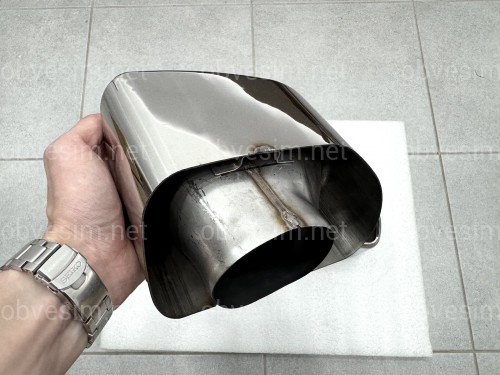Насадки на выхлопные трубы M Paket для BMW X3 G01 / X4 G02 2018-2021 хром