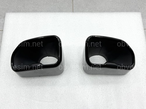 Насадки на выхлопные трубы M Paket для BMW X3 G01 / X4 G02 2018-2021 черные