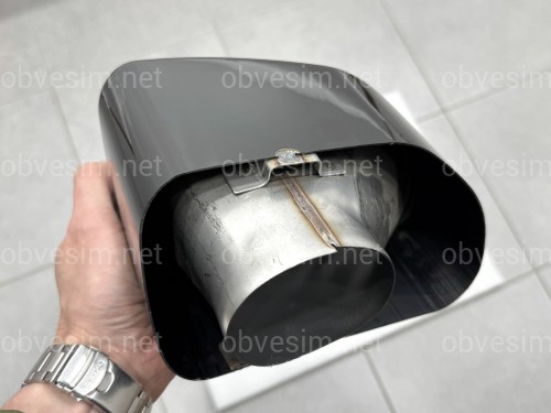 Насадки на выхлопные трубы M Paket для BMW X3 G01 / X4 G02 2018-2021 черные