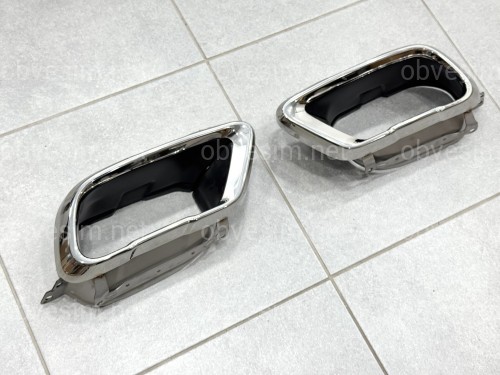 Насадки на выхлопные трубы M50i для BMW X5 G05 / X6 G06 / X7 G07 хром