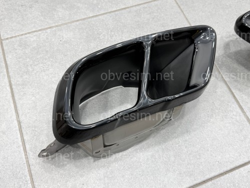 Насадки на выхлопные трубы M Paket LCI для BMW X5 G05 / X6 G06 / X7 G07 черные