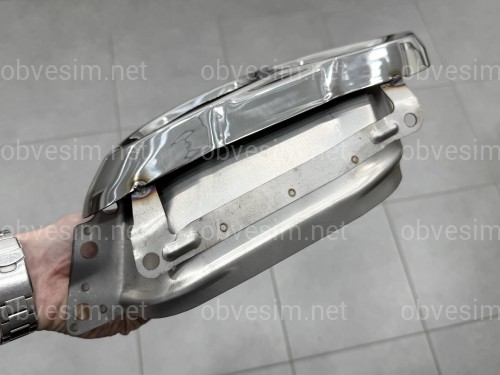 Насадки на выхлопные трубы M60i LCI для BMW X5 G05 / X6 G06 / X7 G07 хром