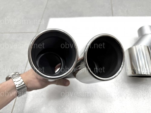 Насадки на выхлопные трубы стиль M5 BMW 5 Series F10 / F11 2010-2017 хром