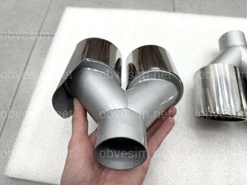 Насадки на выхлопные трубы стиль M5 BMW 5 Series F10 / F11 2010-2017 хром