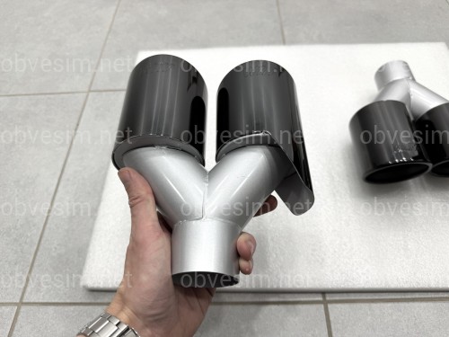 Насадки на выхлопные трубы стиль M5 BMW 5 Series F10 / F11 2010-2017 черные