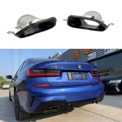 Насадки на выхлопные трубы M Perfomance BMW G20 G21 G22 G23 G26 G42 черные