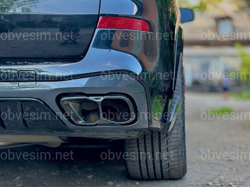 Насадки на выхлопные трубы M60i LCI для BMW X5 G05 / X6 G06 / X7 G07 черные