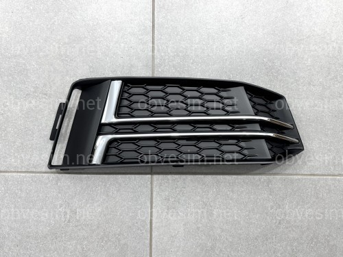 Накладка переднего бампера AUDI A4 B9 2015-2019 ПРАВАЯ СТОРОНА