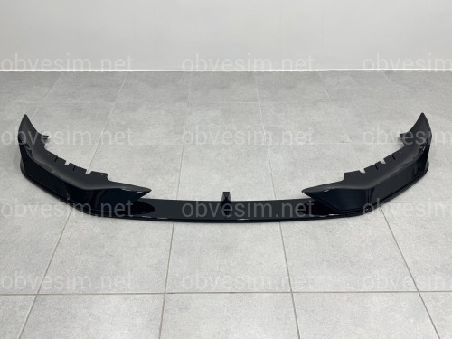Накладка переднего бампера M-Performance стиль AC Schnitzer для BMW 5 series G30 31 2020-2023 ABS пластик, цвет черный глянец