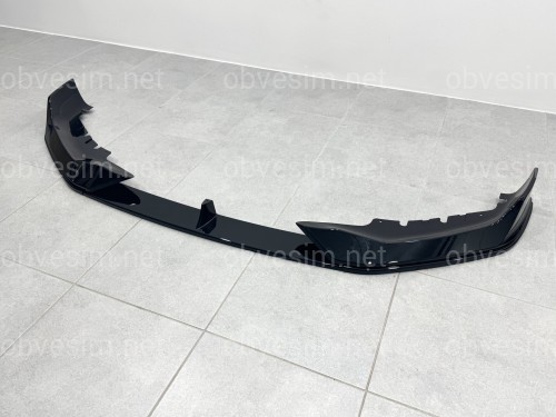 Накладка переднего бампера M-Performance стиль AC Schnitzer для BMW 5 series G30 31 2020-2023 ABS пластик, цвет черный глянец