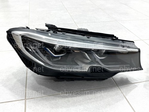 Фары Laser BMW 3 series G20 / G21 2018-2022, 2 РЕЖИМА ДХО БЕЛЫЕ / ЖЕЛТЫЕ