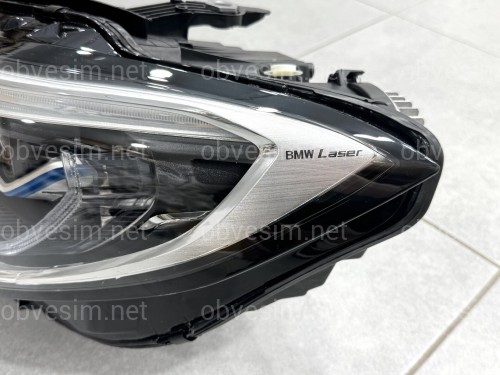 Фары Laser BMW 3 series G20 / G21 2018-2022, 2 РЕЖИМА ДХО БЕЛЫЕ / ЖЕЛТЫЕ