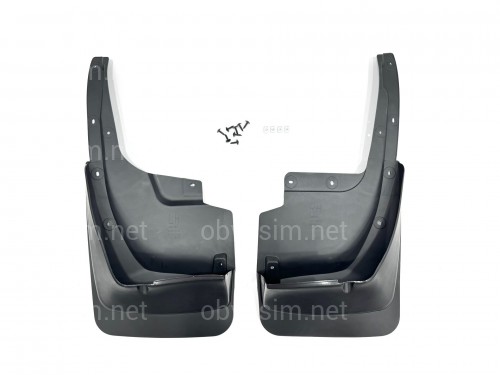 Брызговики задние 60 ANNIVERSARY EDITION для Toyota Land Cruiser 200 2007-2015, комплект 2шт.