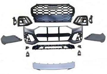 Бампер передний в сборе S-Line BLACK для Audi Q5 2021-2024