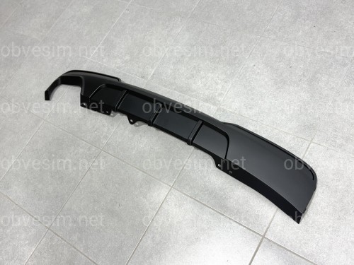 Диффузор накладка заднего бампера M-Performance BMW 5 series F10 2010-2016 под 1 выхлопную